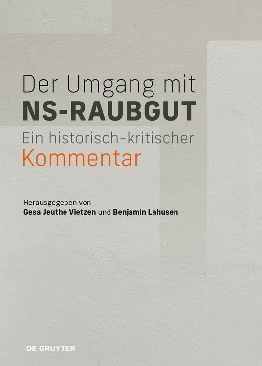 Produktbild: Der Umgang mit NS-Raubgut