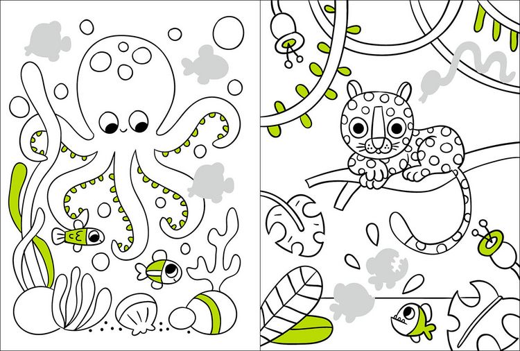 Produktbild: Mein Malbuch mit Glitzerstickern - Tiere