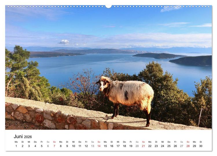 Produktbild: Kroatiens Inselzauber, Cres (Wandkalender 2026 DIN A2 quer), CALVENDO Monatskalender