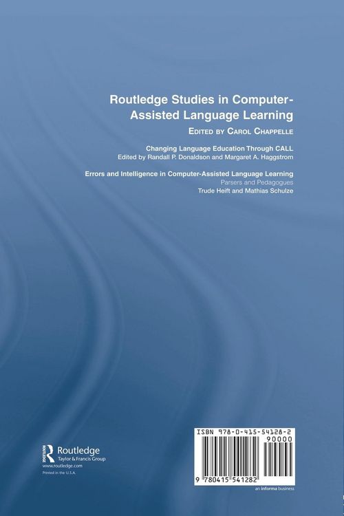 Produktbild: Errors and Intelligence in Computer-Assisted Language Learning