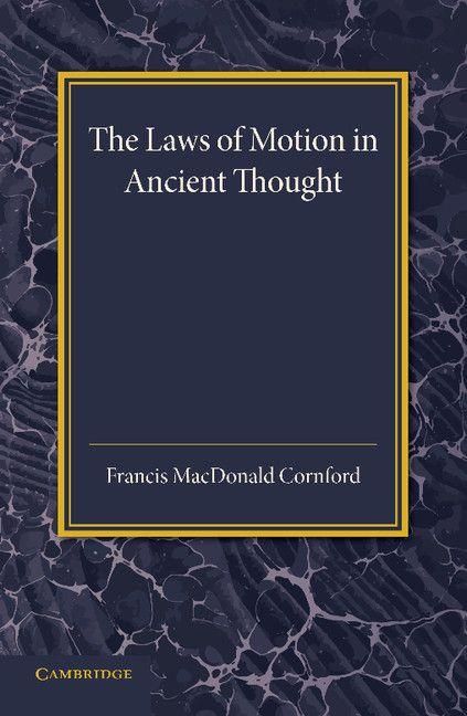 Produktbild: The Laws of Motion in Ancient Thought