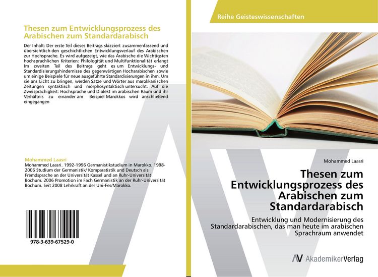 Produktbild: Thesen zum Entwicklungsprozess des Arabischen zum Standardarabisch