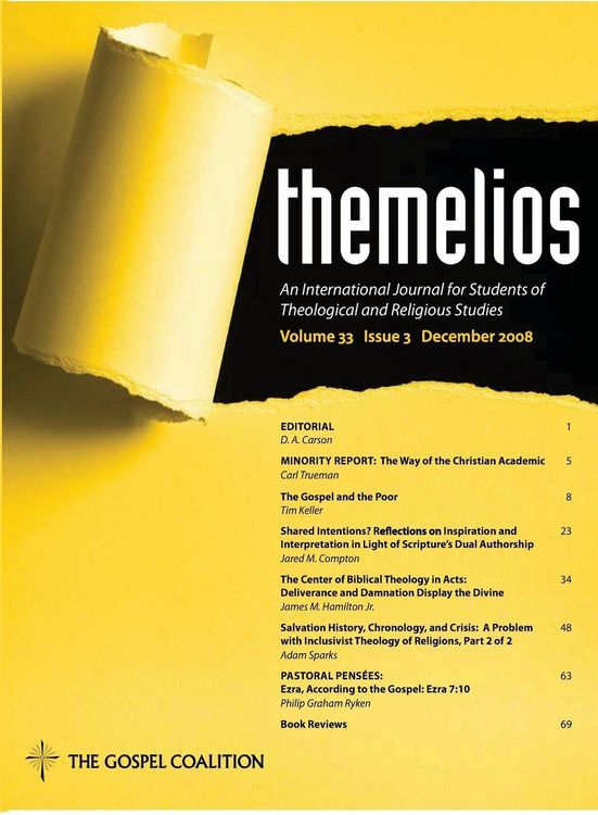 Produktbild: Themelios, Volume 33, Issue 3