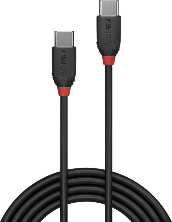 Produktbild: LINDY USB-Kabel USB 3.2 Gen2x2 USB-C&reg; Stecker, USB-C&reg; Stecker 1.50 m Schwarz beidseitig verwendbarer Stecker 36907