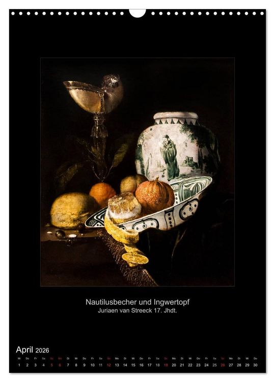Produktbild: Stillleben - Illusionistische Malerei der Renaissance (Wandkalender 2026 DIN A3 hoch), CALVENDO Monatskalender