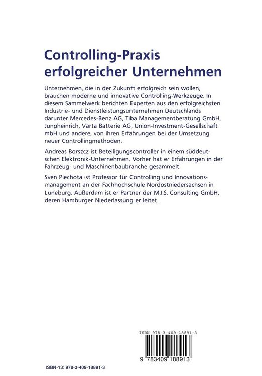 Produktbild: Controlling-Praxis erfolgreicher Unternehmen