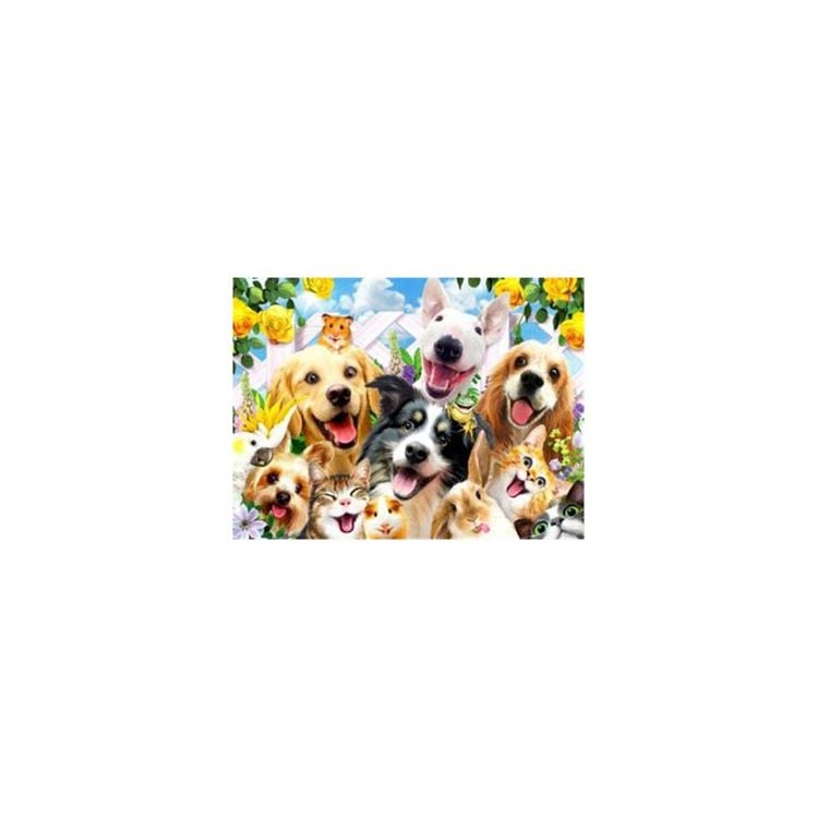 Produktbild: PRACHT Diamond Painting Tierisches Selfie 40x30cm
