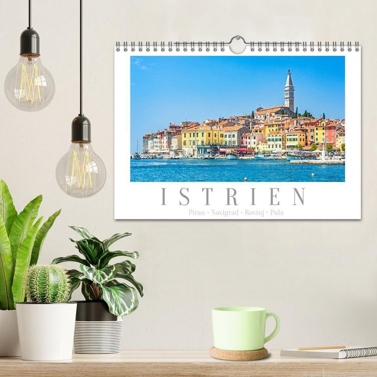 Produktbild: Istrien - Piran &bull; Novigrad &bull; Rovinj &bull; Pula (Wandkalender 2026 DIN A4 quer), CALVENDO Monatskalender