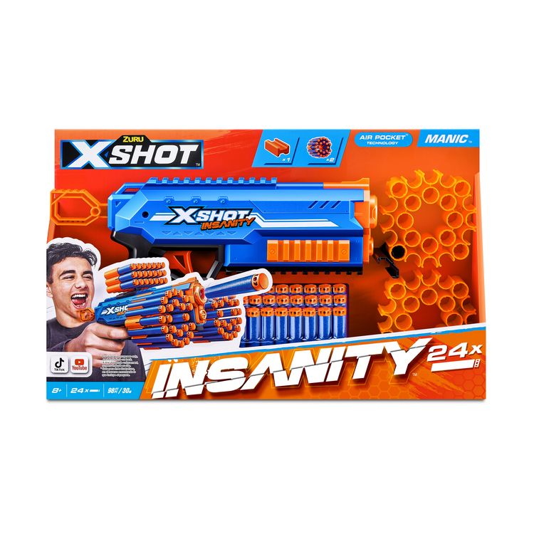 Produktbild: ZURU XSHOT - Insanity Manic Blaster mit Darts