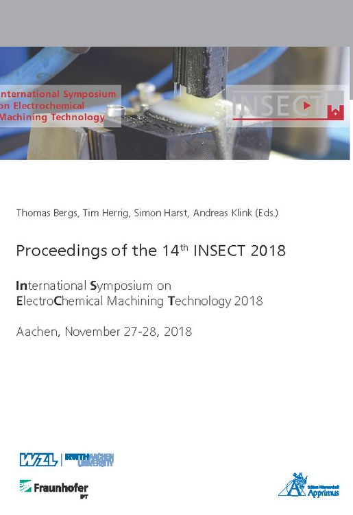 Produktbild: Proceedings of the 14th INSECT 2018 International Symposium on ElectroChemical Machining Technology 2018