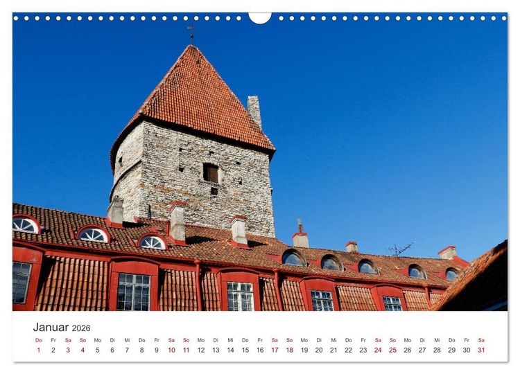 Produktbild: Estland - Pittoreske Sch&ouml;nheit im Baltikum (Wandkalender 2026 DIN A3 quer), CALVENDO Monatskalender