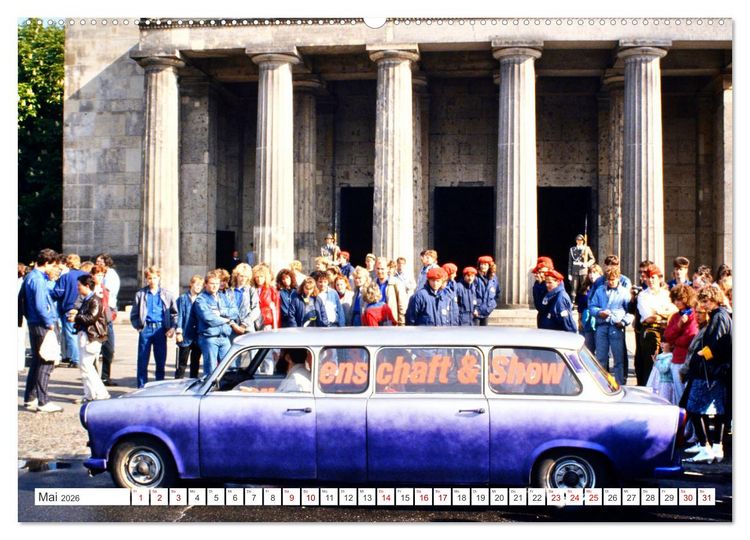 Produktbild: Trabi-Land DDR (Wandkalender 2026 DIN A2 quer), CALVENDO Monatskalender