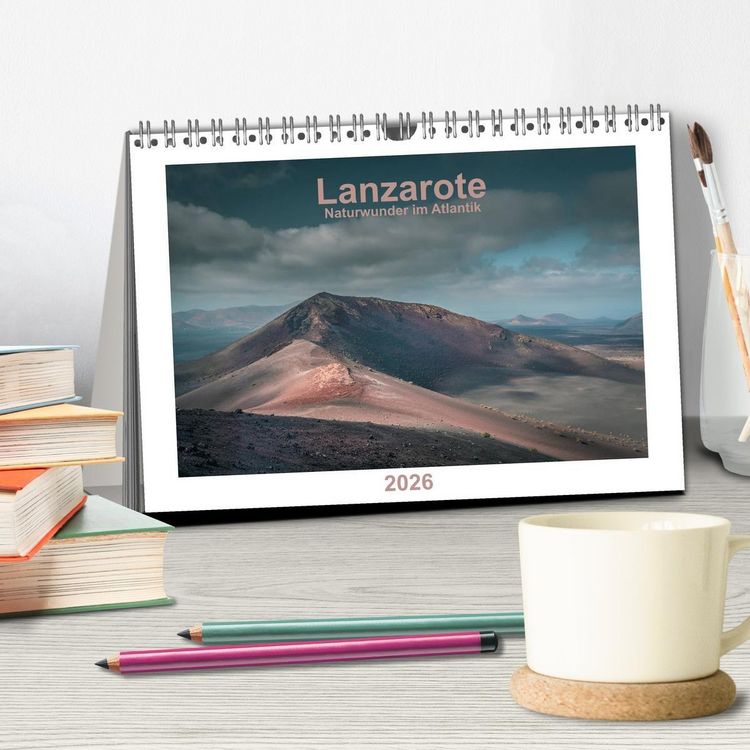 Produktbild: Lanzarote - Naturwunder im Atlantik (Tischkalender 2026 DIN A5 quer), CALVENDO Monatskalender