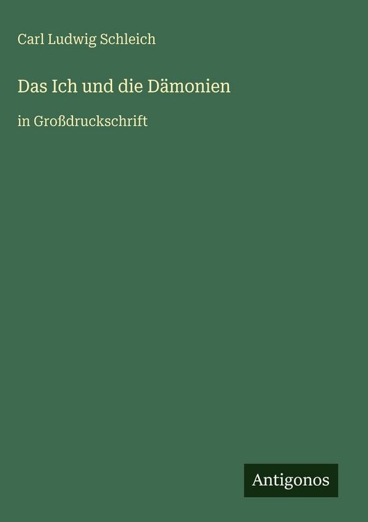 Produktbild: Das Ich und die D&auml;monien
