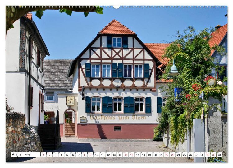 Produktbild: Fl&ouml;rsheim am Main vom Frankfurter Taxifahrer Petrus Bodenstaff (Wandkalender 2026 DIN A2 quer), CALVENDO Monatskalender