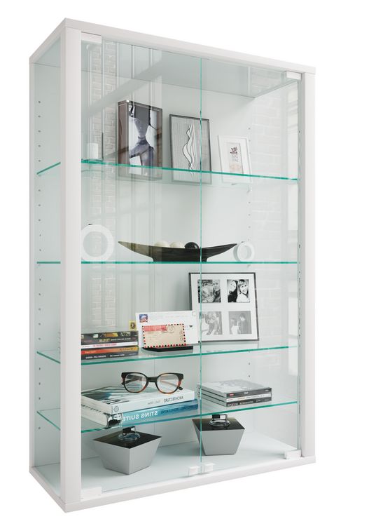 Produktbild: Wandvitrine H&auml;ngevitrine Glasvitrine Glas Udina L