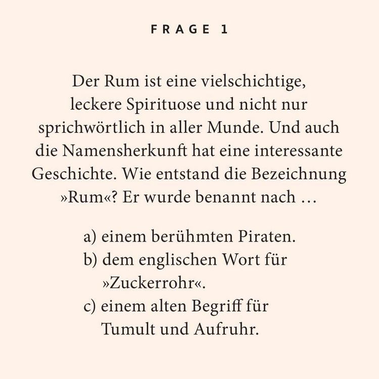 Produktbild: Rum-Quiz