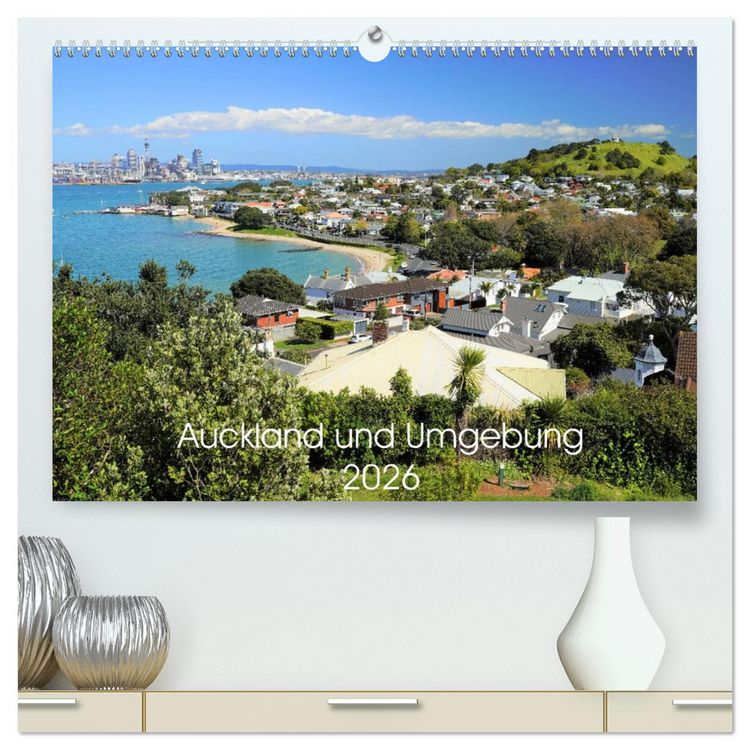Produktbild: Auckland und Umgebung 2026 (hochwertiger Premium Wandkalender 2026 DIN A2 quer), Kunstdruck in Hochglanz