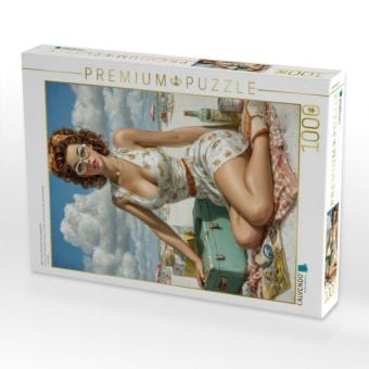 Produktbild: CALVENDO Puzzle Frau muss sich auch mal was g&ouml;nnen | 1000 Teile Lege-Gr&ouml;&szlig;e 64x48cm Foto-Puzzle f&uuml;r gl&uuml;ckliche Stunden