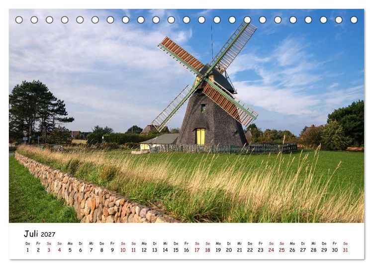 Produktbild: Heimat Entdecken - Nordfriesland (Tischkalender 2027 DIN A5 quer), CALVENDO Monatskalender