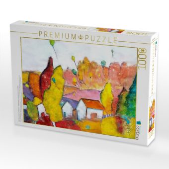 Produktbild: CALVENDO Puzzle Ein Moment des Loslassens - eingefangen in herbstlichem Leuchten. | 1000 Teile Lege-Gr&ouml;&szlig;e 64x48cm Foto-Puzzle f&uuml;r gl&uuml;ckliche Stunden
