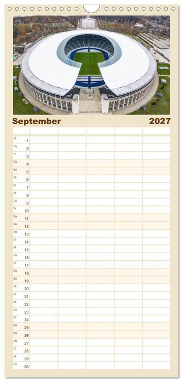 Produktbild: Familienplaner 2027 - Berlin - Reise durch die deutsche Geschichte mit 5 Spalten (Wandkalender, 21 x 45 cm) CALVENDO