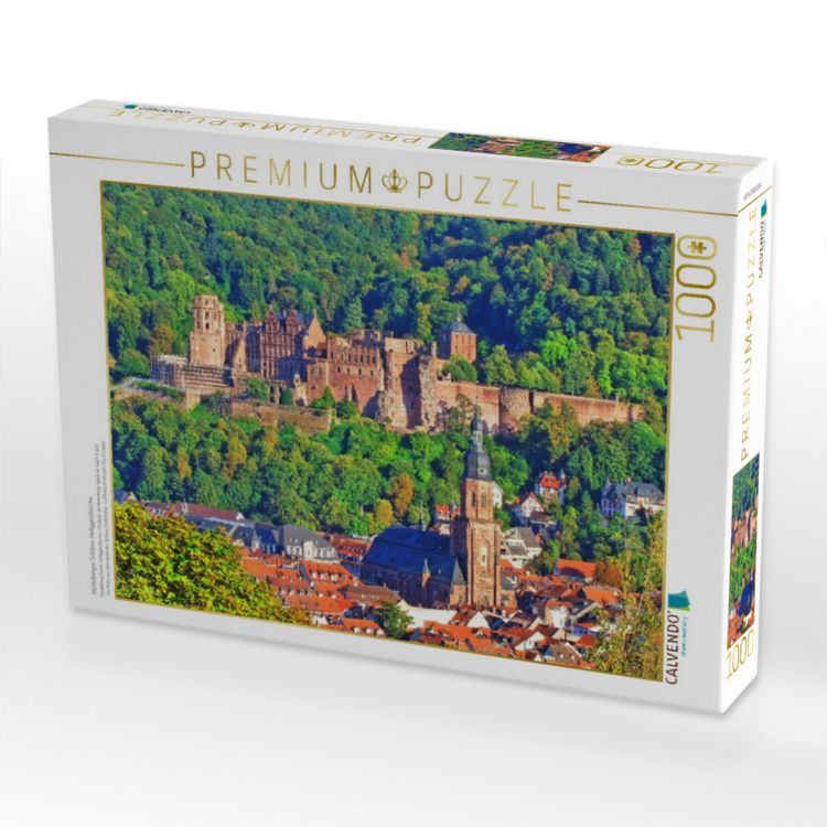 Produktbild: CALVENDO Puzzle Heidelberger Schloss, Heiliggeistkirche | 1000 Teile Lege-Gr&ouml;&szlig;e 64x48cm Foto-Puzzle f&uuml;r gl&uuml;ckliche Stunden