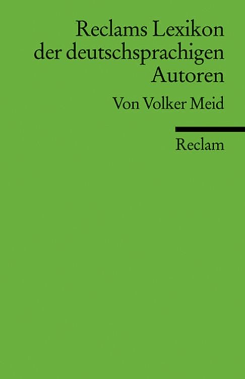 Produktbild: Reclams Lexikon der deutschsprachigen Autoren