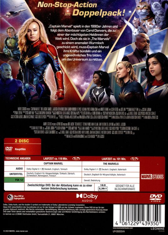 Produktbild: Captain Marvel / The Marvels [2 DVDs]