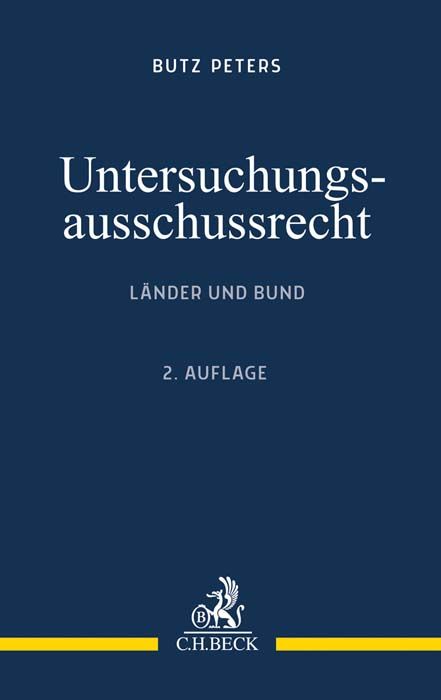 Produktbild: Untersuchungsausschussrecht