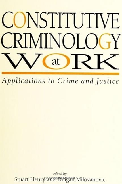 Produktbild: Constitutive Criminology at Work
