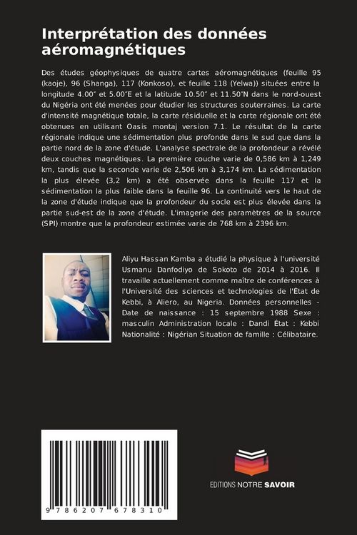Produktbild: Interprétation des données aéromagnétiques