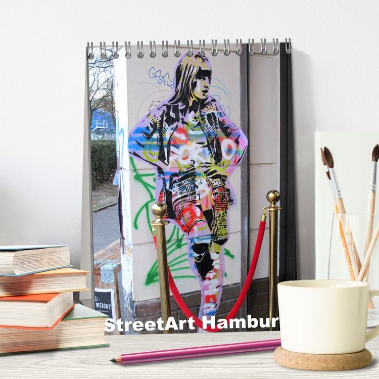 Produktbild: Hamburg StreetArt (Tischkalender 2026 DIN A5 hoch), CALVENDO Monatskalender