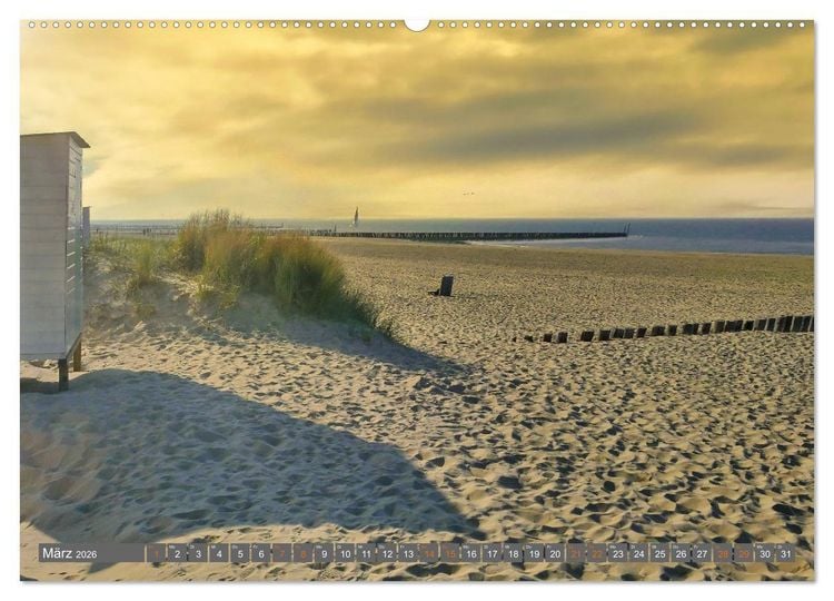Produktbild: Zeeland - Urlaubstr&auml;ume zwischen Breskens und Domburg (Wandkalender 2026 DIN A2 quer), CALVENDO Monatskalender
