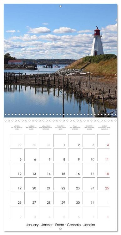 Produktbild: Canada-Est (Calendrier mural carr&eacute; 2026 30x30 cm) Calendrier double avec une page pour vos prises de notes