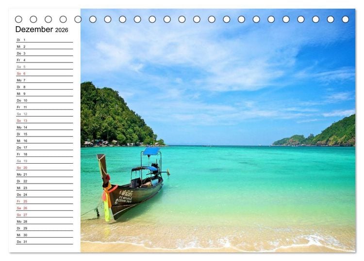 Produktbild: Thailand - Ein bezauberndes K&ouml;nigreich (Tischkalender 2026 DIN A5 quer), CALVENDO Monatskalender