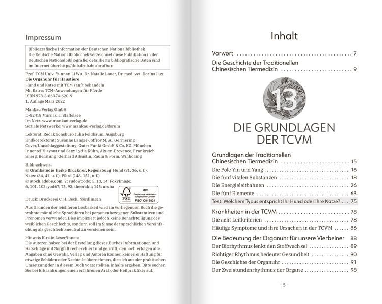 Produktbild: Die Organuhr für Haustiere