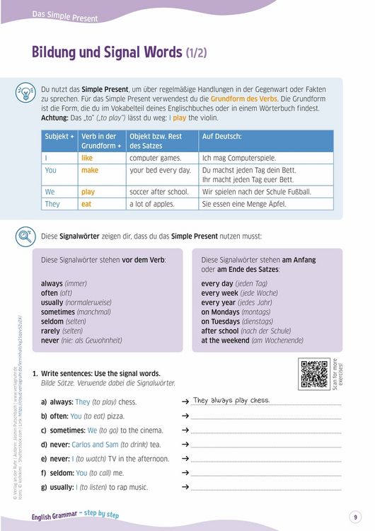 Produktbild: English Grammar &ndash; step by step