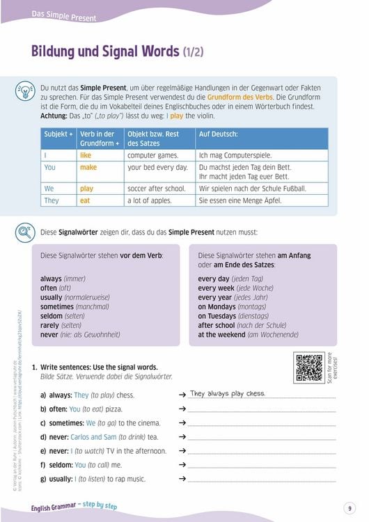 Produktbild: English Grammar &ndash; step by step