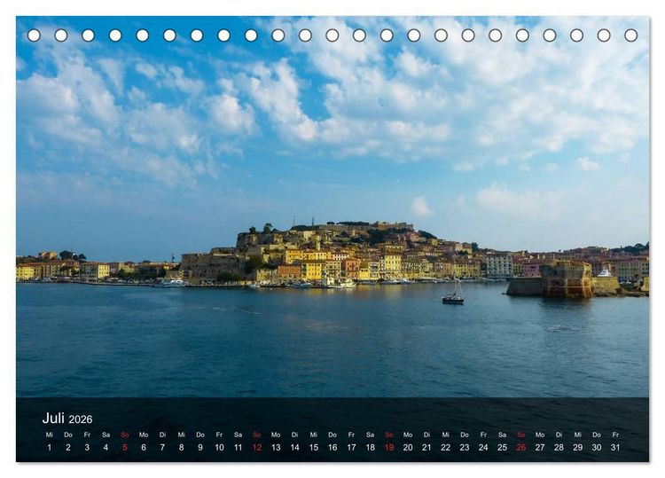 Produktbild: Zauberhaftes Elba (Tischkalender 2026 DIN A5 quer), CALVENDO Monatskalender