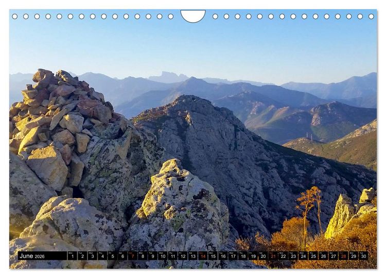 Produktbild: Corsica's wild GR20 (Wall Calendar 2026 DIN A4 landscape), CALVENDO 12 Month Wall Calendar