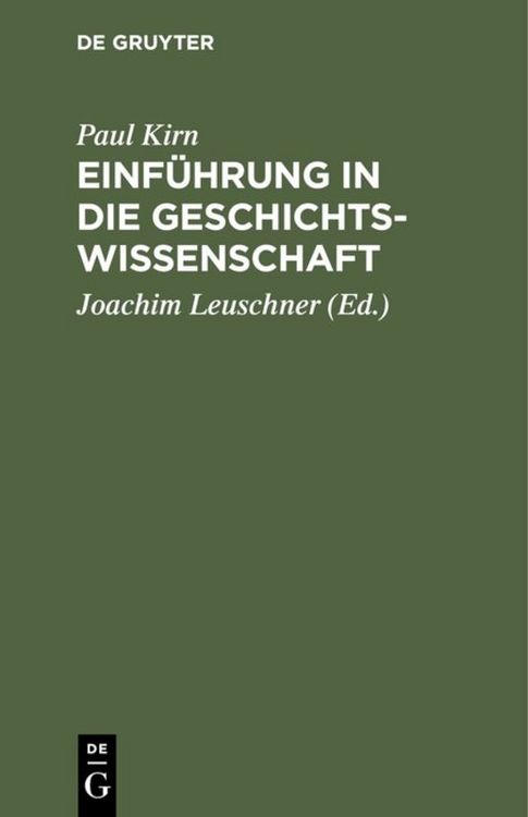 Produktbild: Einf&uuml;hrung in die Geschichtswissenschaft