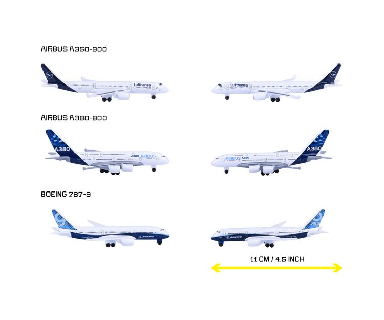 Produktbild: Airplane Assortment, 3-sort.