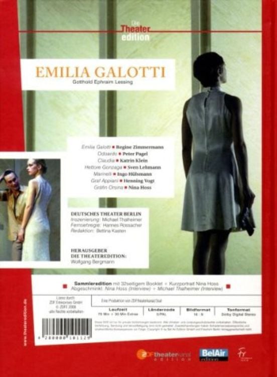 Produktbild: Emilia Galotti - Die Theater Edition