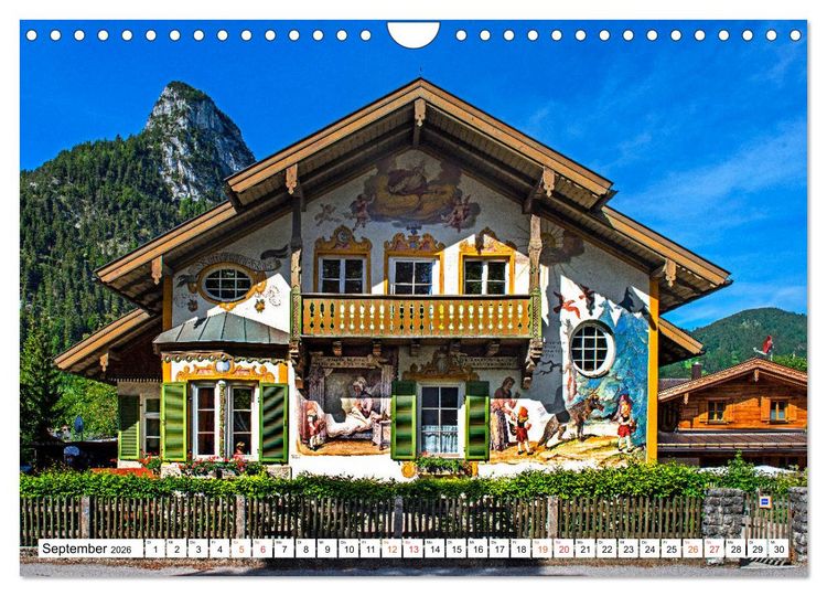 Produktbild: Oberbayerische L&uuml;ftlmalerei (Wandkalender 2026 DIN A4 quer), CALVENDO Monatskalender