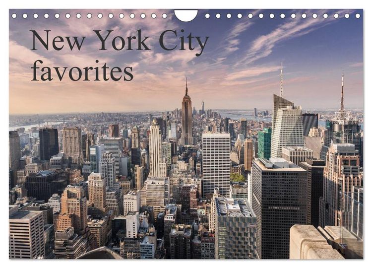 Produktbild: New York City favorites / UK-Version (Wall Calendar 2026 DIN A4 landscape), CALVENDO 12 Month Wall Calendar