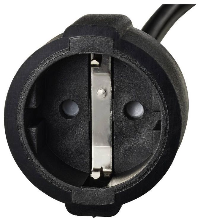 Produktbild: Sygonix SY-7154200 Strom Anschlusskabel Schwarz 0.30m