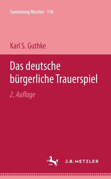 Produktbild: Das deutsche b&uuml;rgerliche Trauerspiel