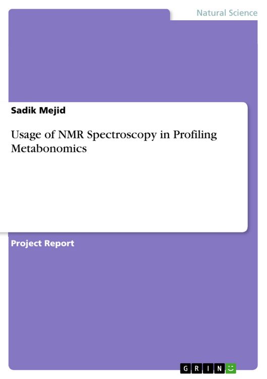 Produktbild: Usage of NMR Spectroscopy in Profiling Metabonomics