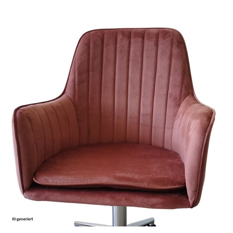 Produktbild: HTI-Living HTI-Living Drehstuhl 2er Set Ashley Mauve HTI-Living Drehstuhl 2er Set Ashley Mauve